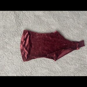 Urban Outfitters Velvet Bodysuit (wine color)